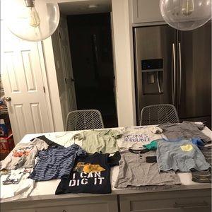 11 short- sleeve t shirts  -size 5T (one is 4-6)